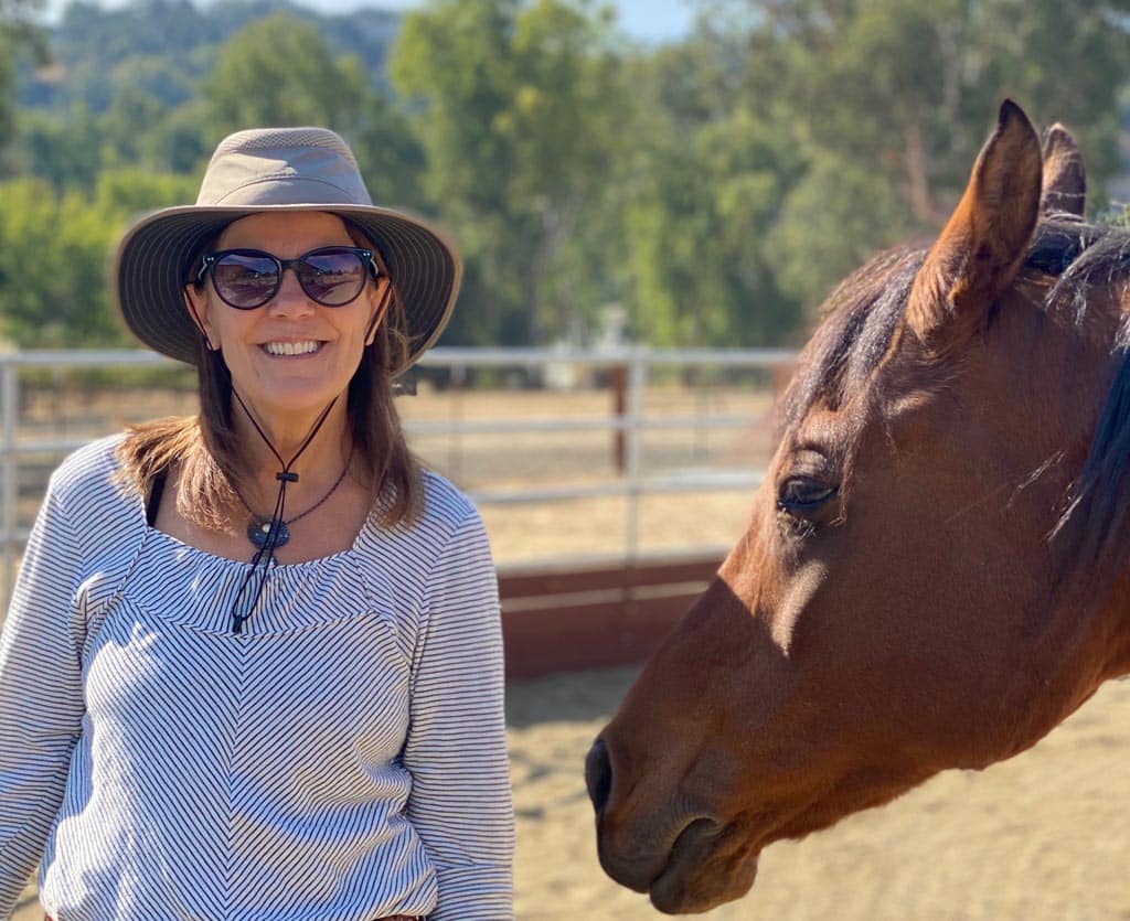 Maggie and her horse