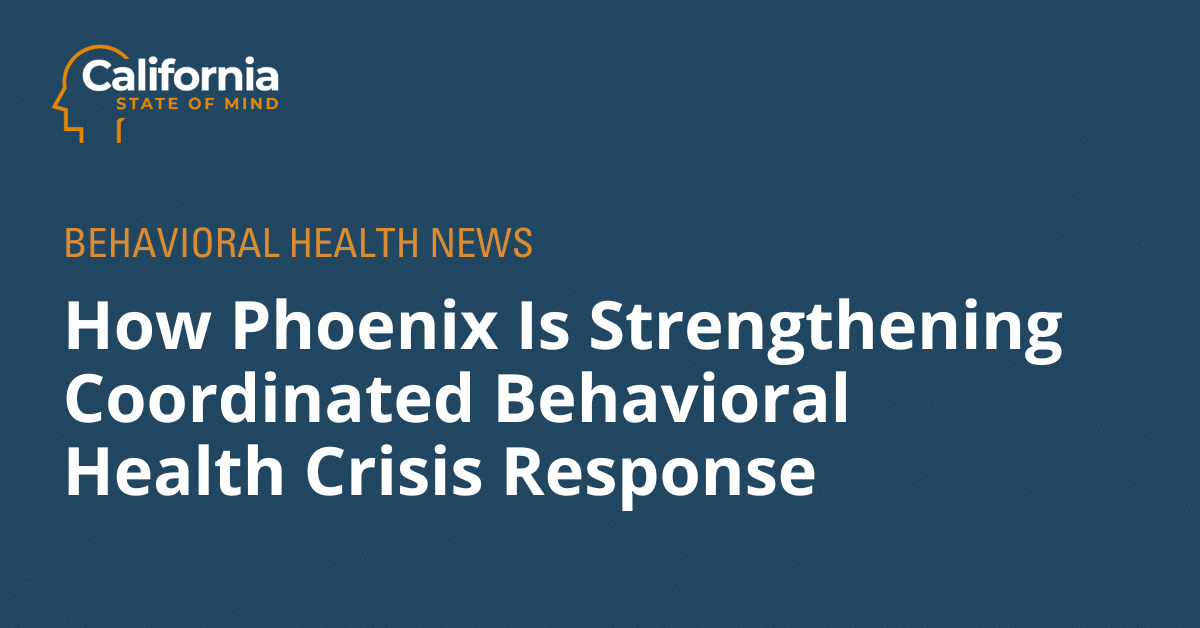 Phoenix 911 Menu Behavioral Health Option